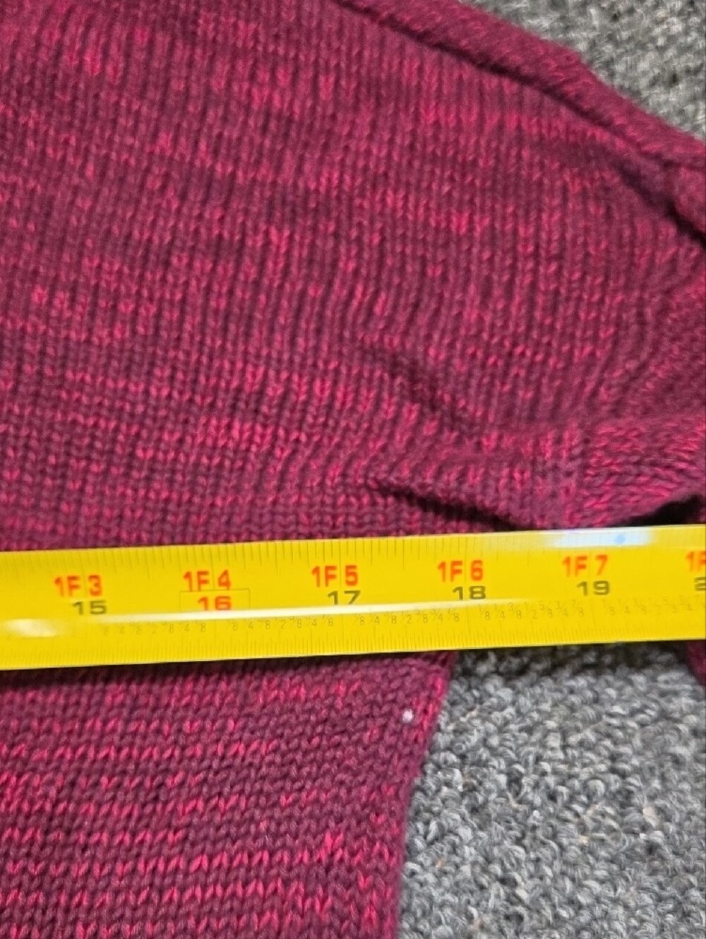 Matty M Raspberry Marled Turtleneck Sweater - Picture 4 of 6